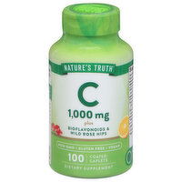 Nature's Truth Coated Caplets 1000 mg Vitamin C plus Bioflavonoids & Wild Rose Hips - 100 Each