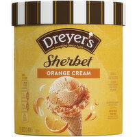 Dreyer's Orange Cream Sherbet & Light Vanilla Ice Cream - 1.5 Quart