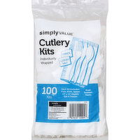 Simply Value Cutlery Kits - 100 Each