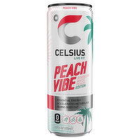 Celsius Peach Vibe Energy Drink - 12 Fluid ounce