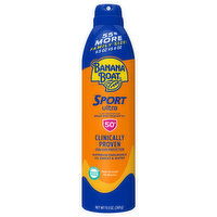 Banana Boat Clear Sunscreen Spray, Broad Spectrum SPF 50+, Family Size, 9.5 Ounce