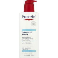 Eucerin Lotion, Very Dry Skin, Intensive Repair, Fragrance Free - 16.9 Ounce