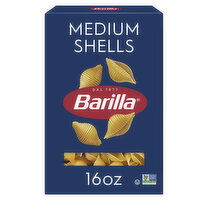 Barilla Medium Shells - Non-GMO Pasta Made with Durum Wheat Semolina & Kosher Certified Pasta, 16 Ounce