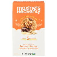 Maxine's Heavenly Cookies, Peanut Butter, Chocolate Chunk, Super Soft - 7.2 Ounce