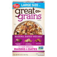 Great Grains Raisins & Dates Cereal Large Size - 16 Ounce