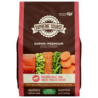 Supreme Source Dog Food, Grain-Free, Super-Premium, Salmon Meal and Sweet Potato Recipe - 11 Pound