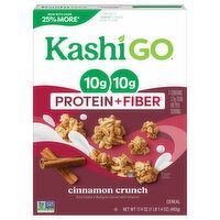 Kashi Go Protein + Fiber Cinnamon Crunch Cereal - 17.4 Ounce