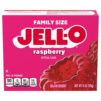 Jell-O Raspberry Gelatin Dessert Family Size