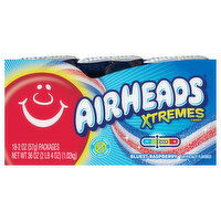 AirHeads Candy, Bluest Raspberry, Xtremes, 18 Each