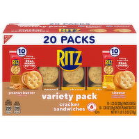 Ritz Cracker Sandwiches, Peanut Butter/Cheese, Variety Pack, 20 Packs - 20 Each