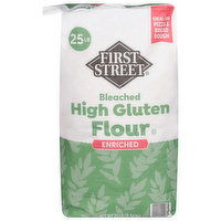 First Street High Gluten Flour, Bleached, Enriched - 25 Pound