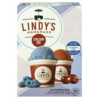 Lindy's Homemade Italian Ice, Blue Raspberry/Cherry - 36 Fluid ounce