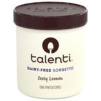 Talenti Dairy-Free Zesty Lemon Sorbetto - 1 Pint