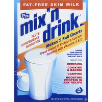 Saco Milk, Instant, Fat-Free Skim - 3 Each