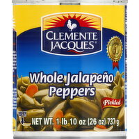 Clemente Jacques Jalapeno Peppers, Whole, Pickled - 30 Ounce