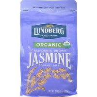 Lundberg Family Farms Rice, Organic, Gourmet, California Brown, Jasmine - 32 Ounce