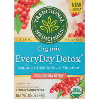 Traditional Medicinals Herbal Tea, Organic, Schisandra Berry, Everyday Detox, Tea Bags - 16 Each