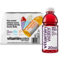 vitaminwater  Sugar Variety Pack Nutrient Enhanced Flavored Water Beverage Bottles - 12 Each