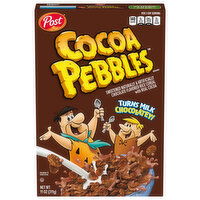 Cocoa Pebbles Chocolate Flavored Rice Cereal with Real Cocoa