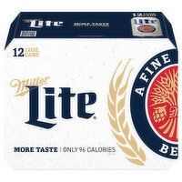 Miller Lite Beer, Pilsner - 12 Each