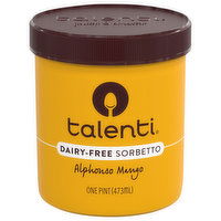 Talenti Sorbetto, Dairy-Free, Alphonso Mango - 1 Pint