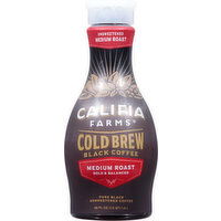 Califia Farms Coffee, Black, Cold Brew, Medium Roast, Unsweetened - 48 Fluid ounce