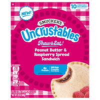 Smucker's Peanut Butter & Raspberry Spread Sandwich - 10 Each