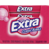 Extra Gum, Sugarfree, Classic Bubble - 10 Each