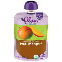 Plum Organics Organic Stage 1 (4+ Months) Just Mangos Baby Food - 3.5 Ounce