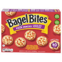 Bagel Bites Pizza Snacks, Cheese and Pepperoni, Party Size - 40 Each