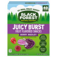 Black Forest Fruit Flavored Snacks, Berry Medley, Juicy Burst - 40 Each