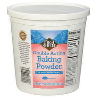 First Street Baking Soda, Double Acting - 72 Ounce