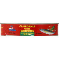 California Girl Sardines, in Tomato Sauce with Chili, 15 Ounce