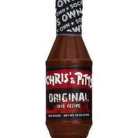 Chris' & Pitts BBQ Sauce, Original, 18 Ounce