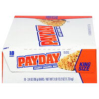 PayDay Peanut Caramel Bar, King Size, 18 Each