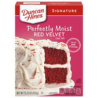 Duncan Hines Cake Mix, Red Velvet, Perfectly Moist, 15.25 Ounce