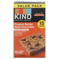 Kind Granola Bars, Peanut Butter Dark Chocolate, Value Pack, 15 Each