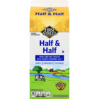 First Street Half & Half, 64 Ounce