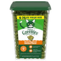Feline Greenies Dental Treats, Oven-Roasted Chicken Flavor, Value Size - 9.75 Ounce