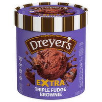 Dreyer's Frozen Dairy Dessert, Extra Triple Fudge Brownie - 1.5 Quart