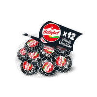 Babybel Mini White Cheddar Cheese, 12 Pack - 12 Each