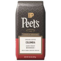 Peet's Single Origin Ground Dark Roast Columbia Coffee - 10.5 Ounce
