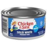 Chicken of the Sea Tuna, in Water, Premium, Solid White, 12 Ounce