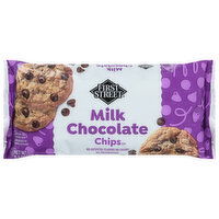 First Street Chocolate Chips, Real Milk Chocolate, 11.5 Ounce