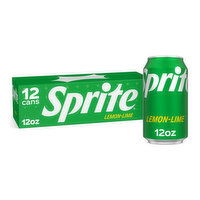 Sprite Lemon Lime Soda, 12 fl oz - 12 Each