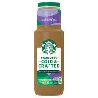 Starbucks Coffee Drink, Coffee + Splash of Milk & Mocha, Premium, Cold & Crafted - 11 Ounce