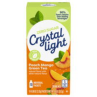 Crystal Light Zero Sugar Peach Mango Green Tea Drink Mix - 10 Each