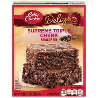 Betty Crocker Brownie Mix, Supreme Triple Chunk, 17.8 Ounce