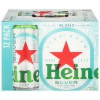 Heineken Beer, Premium Malt Lager, Silver, 12 Pack - 12 Each