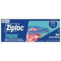 Ziploc Freezer Quart Bags - 24 Each